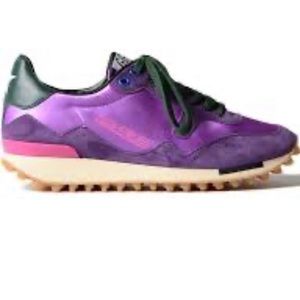 Golden Goose Sneakers Purple Satin Suede 40